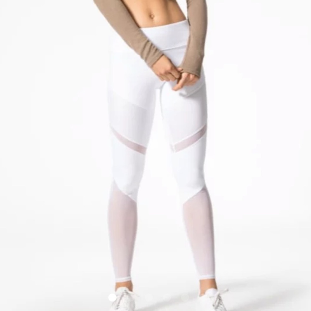 Alo Sheila Legging White/Mesh design in XS